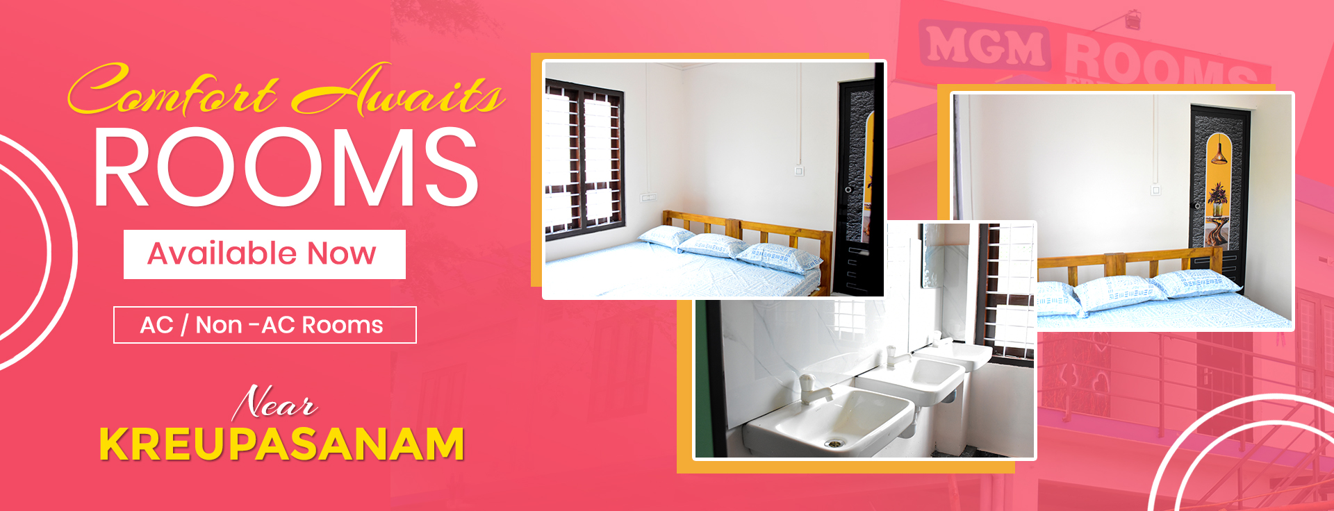  Room booking rates Per day near kreupasanam